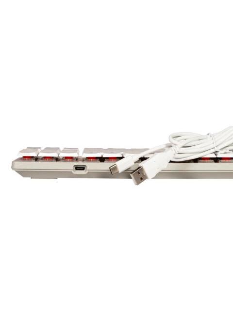 TECLADO GAMER NACEB NA-0971 LED RGB TKL TECLADO MECANICO HUANO RED ALAMBRICO USB BLANCO ESPANOL - Imagen 6