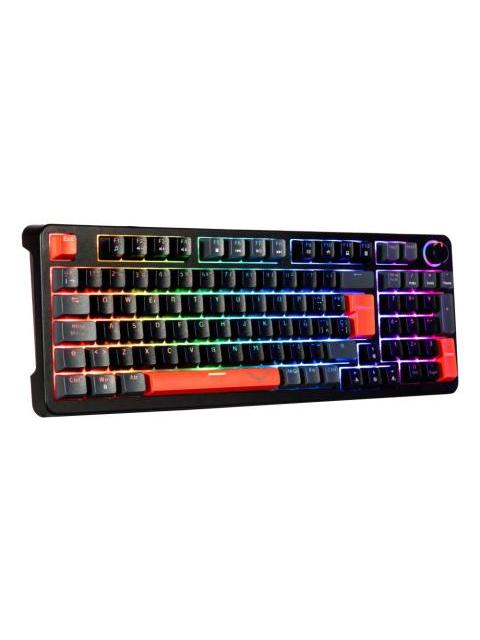 TECLADO GAMER NACEB PHYTON LED RGB TECLADO MECANICO SWITCH BROWN INALAMBRICO RF INALAMBRICO NEGRO ESPANOL - Imagen 5