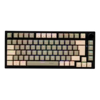 TECLADO GAMER NACEB SILVER FANG LED RGB 75% TECLADO MECANICO SWITCH BROWN INALAMBRICO USB-RF INALAMBRICO-BLUETOOTH MULTICOLOR ESPANOL