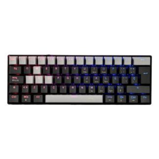 TECLADO GAMER NACEB VIPER LED RGB 60% TECLADO MECANICO MX RED ALAMBRICO USB NEGRO ESPANOL