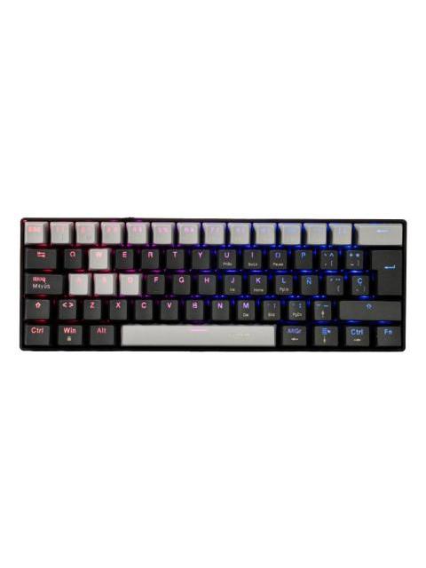 TECLADO GAMER NACEB VIPER LED RGB 60% TECLADO MECANICO MX RED ALAMBRICO USB NEGRO ESPANOL