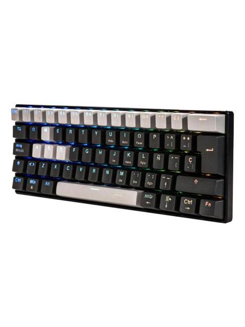 TECLADO GAMER NACEB VIPER LED RGB 60% TECLADO MECANICO MX RED ALAMBRICO USB NEGRO ESPANOL - Imagen 2