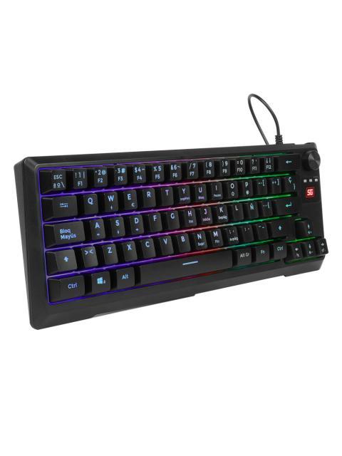 TECLADO GAMER VORAGO START THE GAME KB-506 RGB ALAMBRICO NEGRO (ESPANOL) - Imagen 2