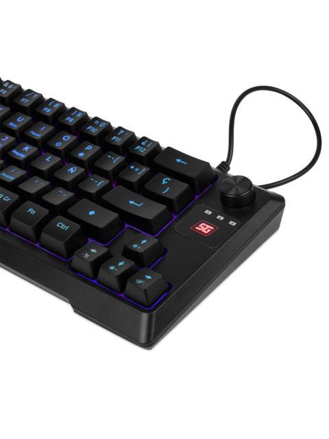TECLADO GAMER VORAGO START THE GAME KB-506 RGB ALAMBRICO NEGRO (ESPANOL) - Imagen 7