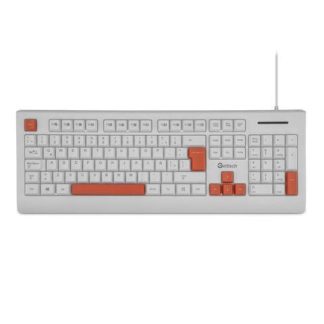 TECLADO GETTTECH GGK-ESMWR-02-WH ALAMBRICO USB BLANCO (ESPANOL)