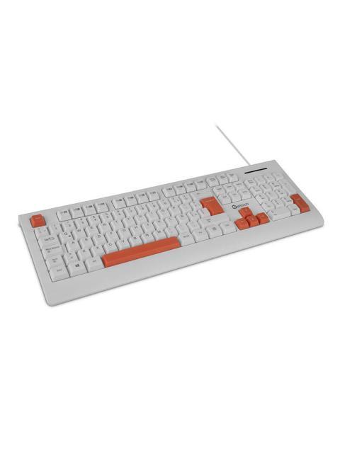 TECLADO GETTTECH GGK-ESMWR-02-WH ALAMBRICO USB BLANCO (ESPANOL) - Imagen 3