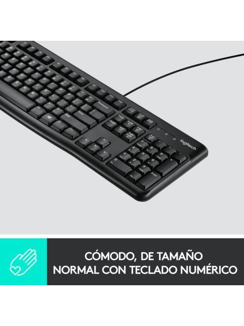 TECLADO LOGITECH K120 USB ALAMBRICO NEGRO (ESPANOL) - Imagen 3