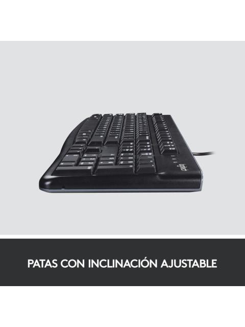 TECLADO LOGITECH K120 USB ALAMBRICO NEGRO (ESPANOL) - Imagen 4
