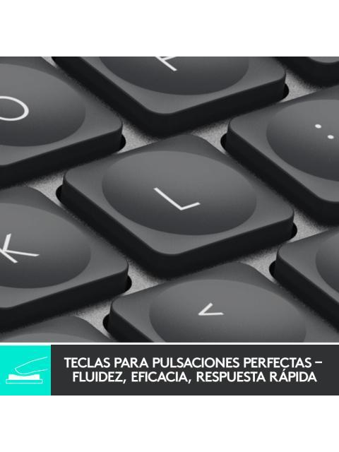 TECLADO LOGITECH MX KEYS MINI INALAMBRICO RF WIRELESS-BLUETOOTH GRAFITO (ESPANOL) - Imagen 5