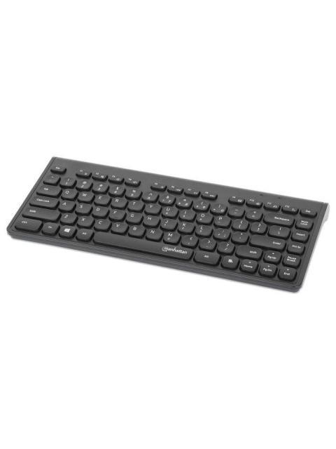 TECLADO MANHATTAN 180764 60% INALAMBRICO USB NEGRO INGLES