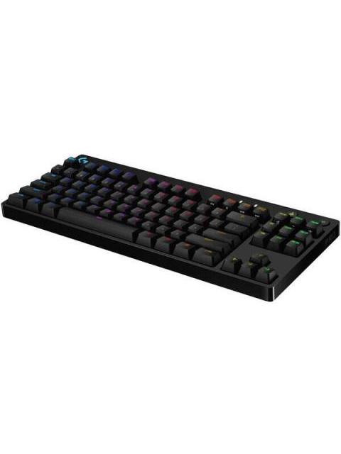 LOGITECH TECLADO GAMER G PRO RGB MECANICO SWITCH GX BLUE ALAMBRICO NEGRO (INGLES) - Imagen 4