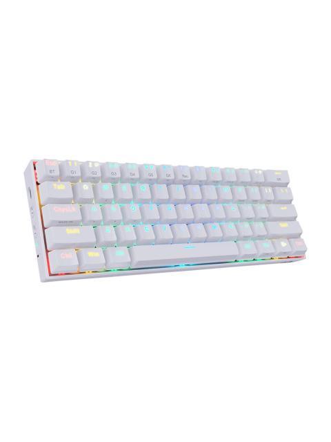 TECLADO MECANICO REDRAGON DRACONIC WHITE INGLES BLANCO RGB - Imagen 3