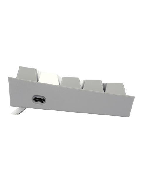 TECLADO MECANICO REDRAGON FIZZ PRO WHITE-GRAY INGLES BLANCO Y GRIS