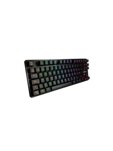 TECLADO GAMER GAME FACTOR KBG500 RGB TECLADO MECANICO SWITCH KRED RED ALAMBRICO NEGRO (ESPANOL) - Imagen 4