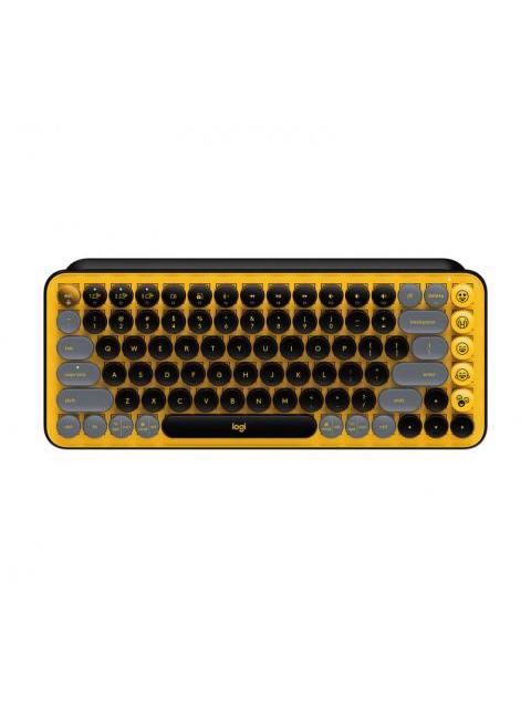 TECLADO LOGITECH POP KEYS TECLADO MECANICO INALAMBRICO NEGRO-GRIS-AMARILLO (INGLES)