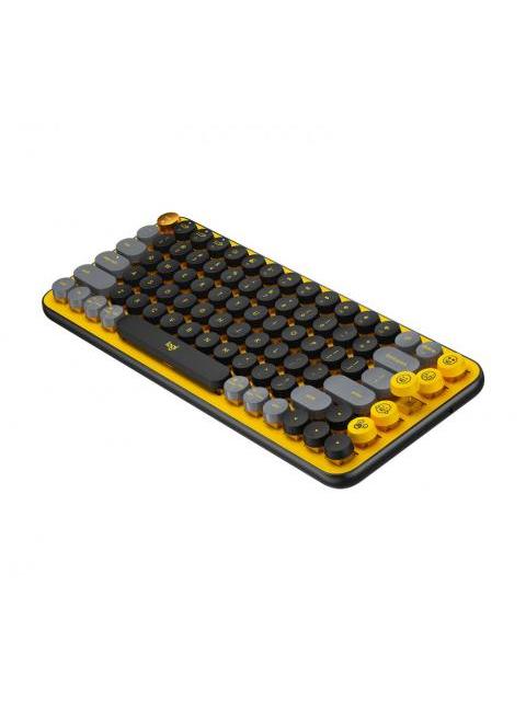 TECLADO LOGITECH POP KEYS TECLADO MECANICO INALAMBRICO NEGRO-GRIS-AMARILLO (INGLES) - Imagen 2
