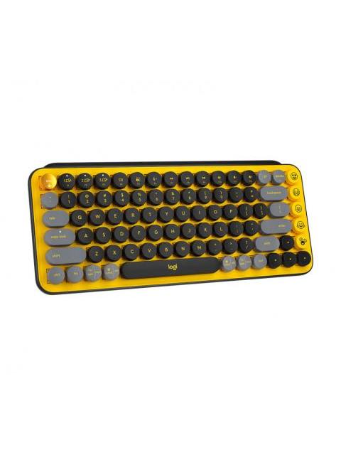 TECLADO LOGITECH POP KEYS TECLADO MECANICO INALAMBRICO NEGRO-GRIS-AMARILLO (INGLES) - Imagen 3