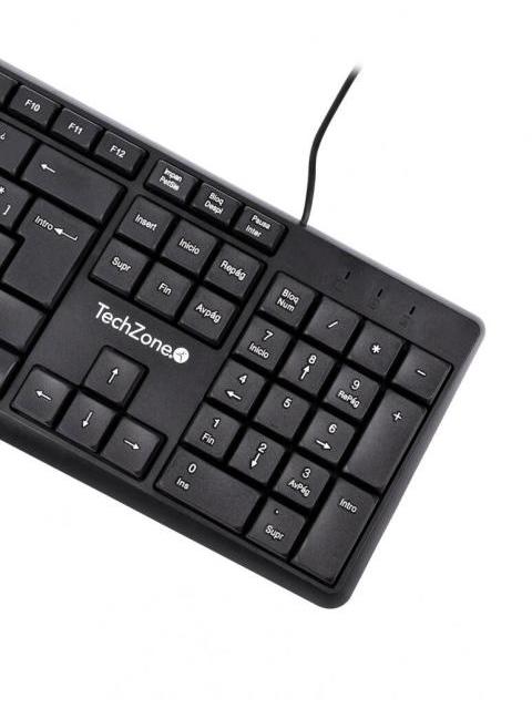 TECLADO TECHZONE GRIMLY ALAMBRICO USB NEGRO (ESPANOL) - Imagen 3