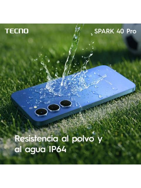 TECNO SPARK 40 PRO 4G 256GB ROM 8GB+8GB RAM DUAL SIM MEDIATEK HELIO G100 ULTIMATE 5200MAH CARGA RAPIDA DE 45W 6.78 AMOLED 1.5K Y 144HZ NFC 50MP 6.7MM COLOR AZUL - Imagen 6