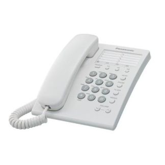 TELEFONO ANALOGICO PANASONIC KXTS550MEW ANALOGICA ESCRITORIO-PARED COLOR BLANCO INCLUYE MEMORIA PARA 10 NUMEROS