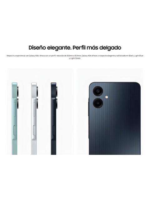 TELEFONO CELULAR SAMSUNG GALAXY A06 128 GB 4 GB DE RAM PANTALLA 6.7 CAMARA. PARTE TRASERA DE 50+2 MEGAPIXELES FRONTAL DE 8 MEGAPIXELES AZUL OSCURO - Imagen 3