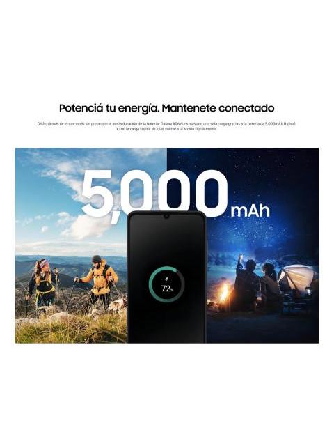 TELEFONO CELULAR SAMSUNG GALAXY A06 128 GB 4 GB DE RAM PANTALLA 6.7 CAMARA. PARTE TRASERA DE 50+2 MEGAPIXELES FRONTAL DE 8 MEGAPIXELES AZUL OSCURO - Imagen 5