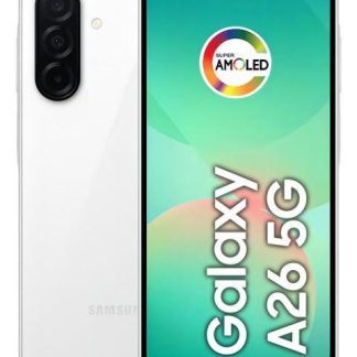 TELEFONO CELULAR SAMSUNG GALAXY A26 5G 256 GB 8 GB DE RAM CAMARA DE 50 MP IP67 PANTALLA SUPER AMOLED 6.7 NFC BLANCO