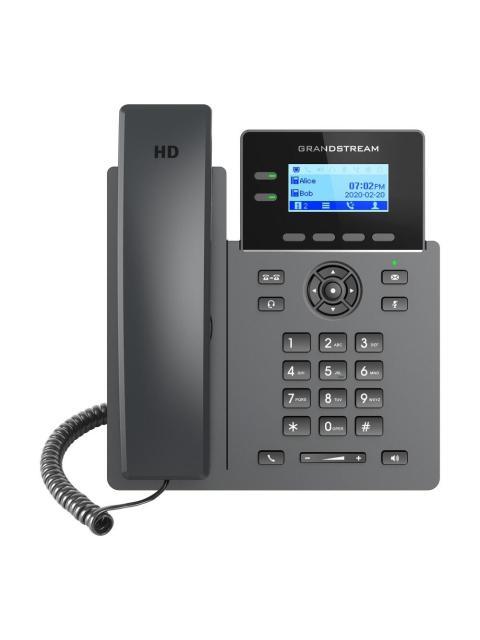 TELEFONO IP DE 2 LINEAS CON 4 CUENTAS SIP CONFERENCIA DE 5 VIAS ETHERNET CON POE PERO NO INCLUYE SU FUENTE DE ALIMENTACION