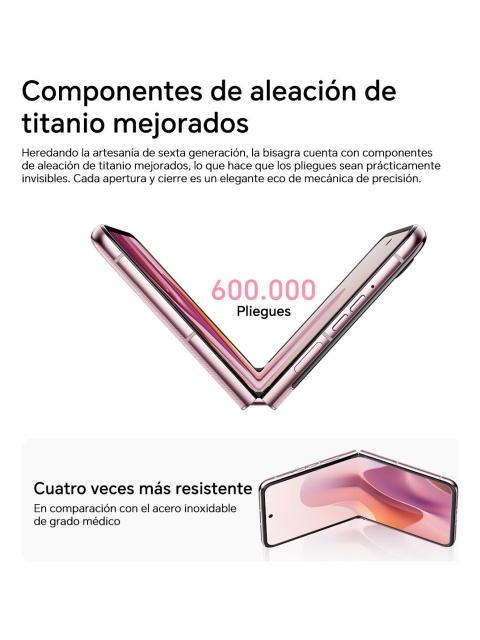 TELEFONO MOTOROLA MOTO RAZR 60 8 GB RAM 256 GB ROM ROSA 5G GLOBAL ROM 6.9 PULGADAS 3.6 PULGADAS MOTO AI 4500 MAH 50 MP - Imagen 8