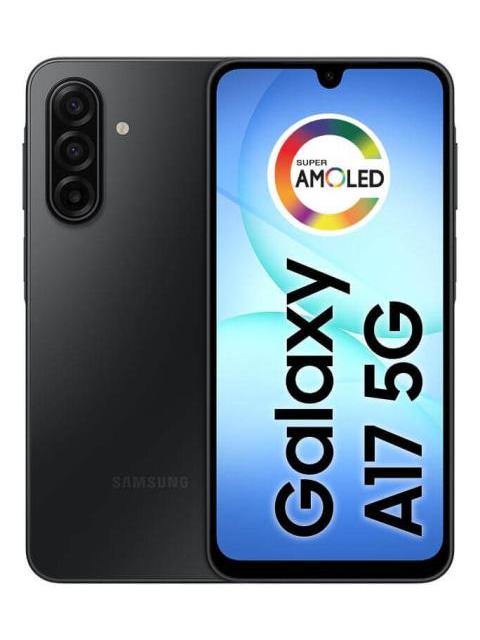 TELEFONO MOVIL SAMSUNG GALAXY A17 5G CON IA 128 GB 4 GB DE RAM CAMARA DE 50 MP PANTALLA 6.7 NFC IP54 NEGRO