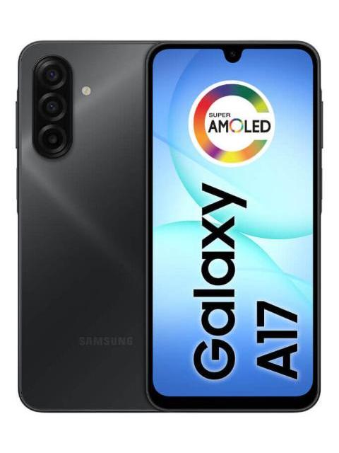 TELEFONO MOVIL SAMSUNG GALAXY A17 CON IA 128 GB 4 GB DE RAM CAMARA DE 50 MP PANTALLA 6.7 NFC IP54 NEGRO