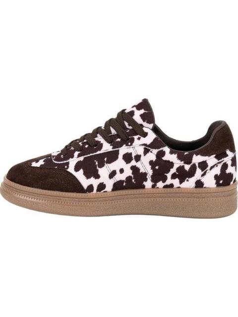 TENIS AGUJETA CON ESTAMPADO VACA CAFE URBAN SHOES - Imagen 5
