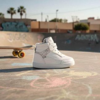TENIS BOTA ESCOLAR BLANCO BUBBLE GUMMERS
