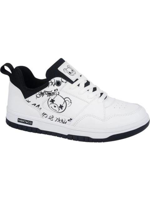 TENIS CASUAL BLANCO/NEGRO NEXT CO - Imagen 2