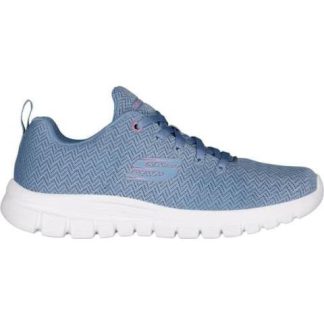 TENIS CASUAL BOBS SQUAD WAVES AZUL SKECHERS1
