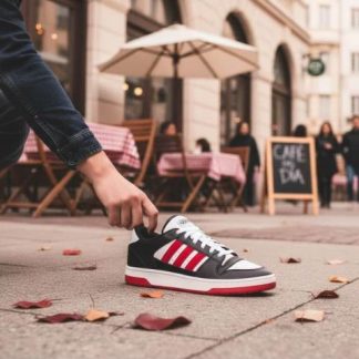TENIS CASUAL BREAK START BLANCO/NEGRO ADIDAS