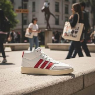 TENIS CASUAL BREAKNET MID BLANCO ADIDAS