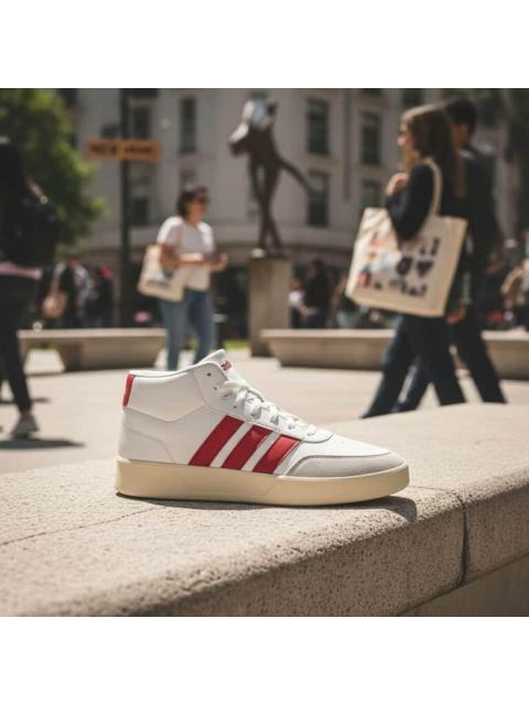 TENIS CASUAL BREAKNET MID BLANCO ADIDAS