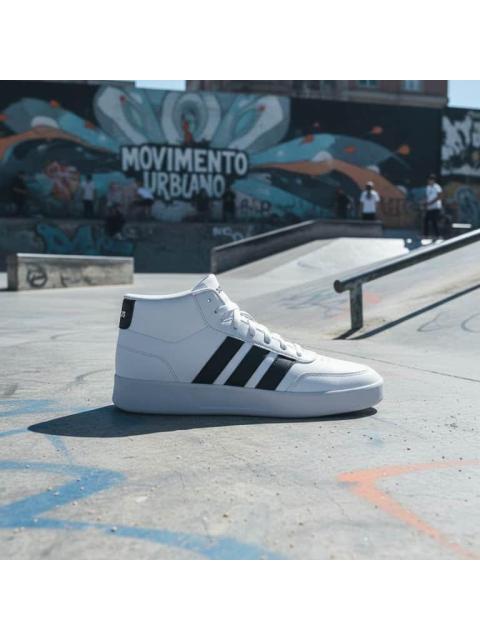 TENIS CASUAL BREAKNET MID BLANCO/NEGRO ADIDAS