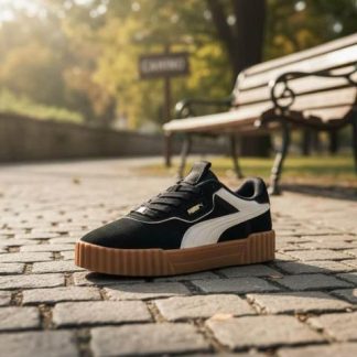 TENIS CASUAL CARINA 3.0 LUXE SD BLANCO/NEGRO PUMA