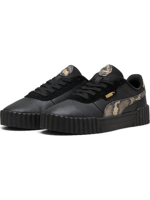 TENIS CASUAL CARINA 3.0 SNAKE CHIC NEGRO PUMA - Imagen 3