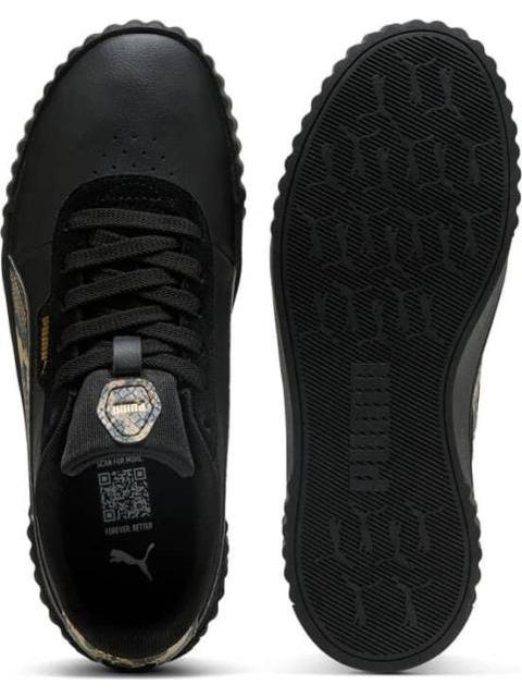 TENIS CASUAL CARINA 3.0 SNAKE CHIC NEGRO PUMA - Imagen 4