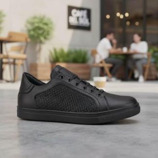 TENIS CASUAL CASUAL AGUJETA NEGRO MICHEL DOMIT