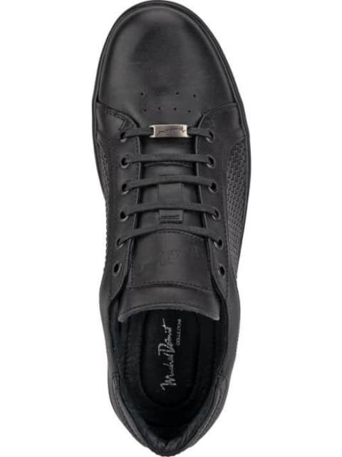 TENIS CASUAL CASUAL AGUJETA NEGRO MICHEL DOMIT - Imagen 4