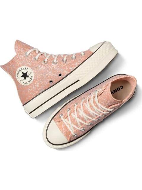 TENIS CASUAL CHUCK TAYLOR ALL STAR LIFT PLATFORM GLITTER ROSA CONVERSE - Imagen 4