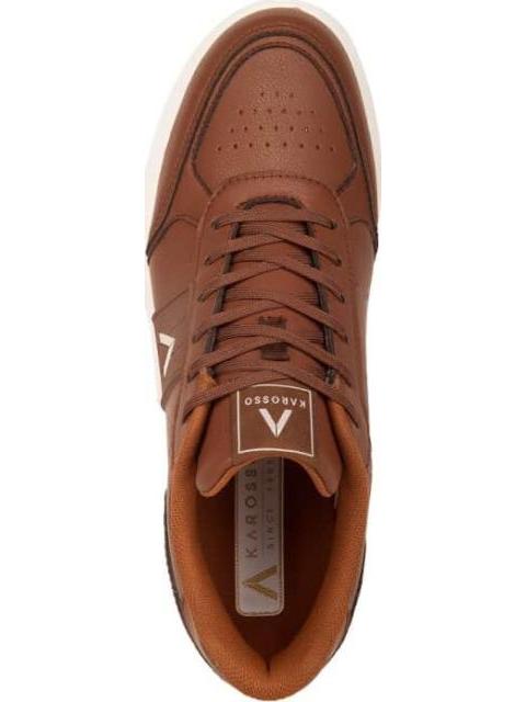 TENIS CASUAL CLASICO 1990 FORMAL COGNAC KAROSSO - Imagen 3
