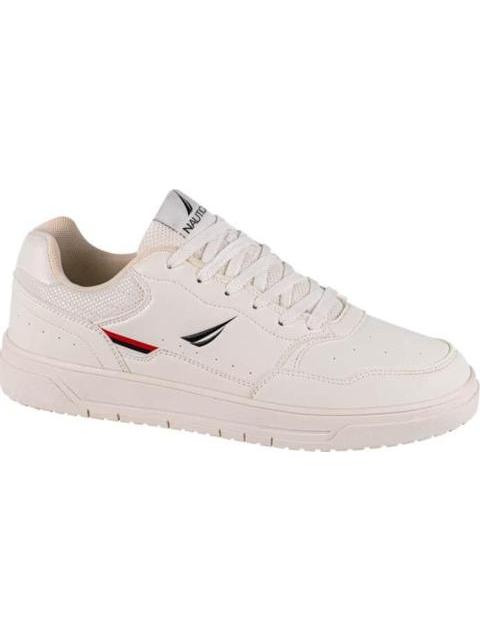 TENIS CASUAL CLASICO FRANJAS TRICOLOR BLANCO NAUTICA - Imagen 2