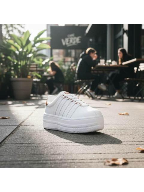 TENIS CASUAL CLASSIC PLATFORM VELA BLANCO K-SWISS