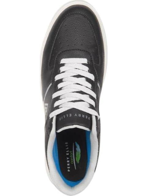 TENIS CASUAL CONFORT SUELA LIGERA NEGRO PERRY ELLIS - Imagen 3