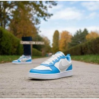 TENIS CASUAL COURT BOROUGH LOW RECRAFT (GS) AZUL NIKE
